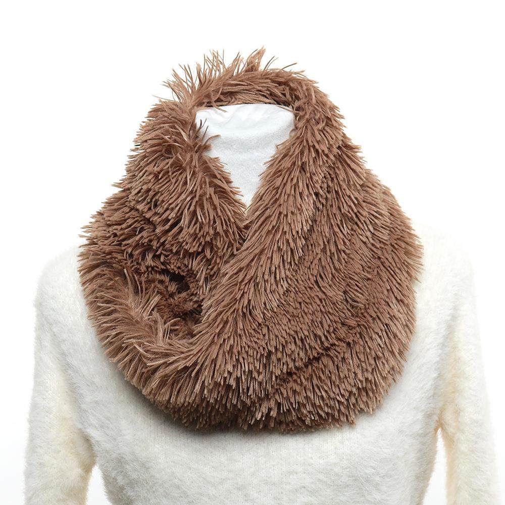 2020秋冬季新款长毛绒围脖时尚女士户外休闲脖套围巾