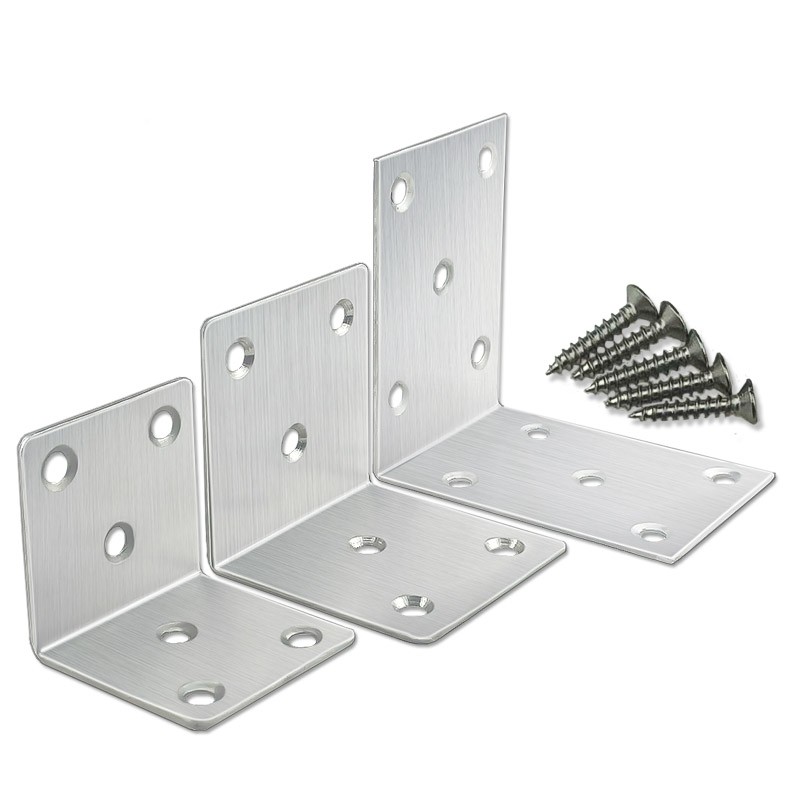 连接件角铁桌椅90度直角铁片角铁托架家具配件三角支架不锈钢角码