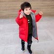 Popola children's down jacket boys genuine brand tide girl Korean version of foreign children middle length babies are thickened Popola children's down jacket boys genuine brand tide girl Korean version of foreign children middle length babies are thickened
