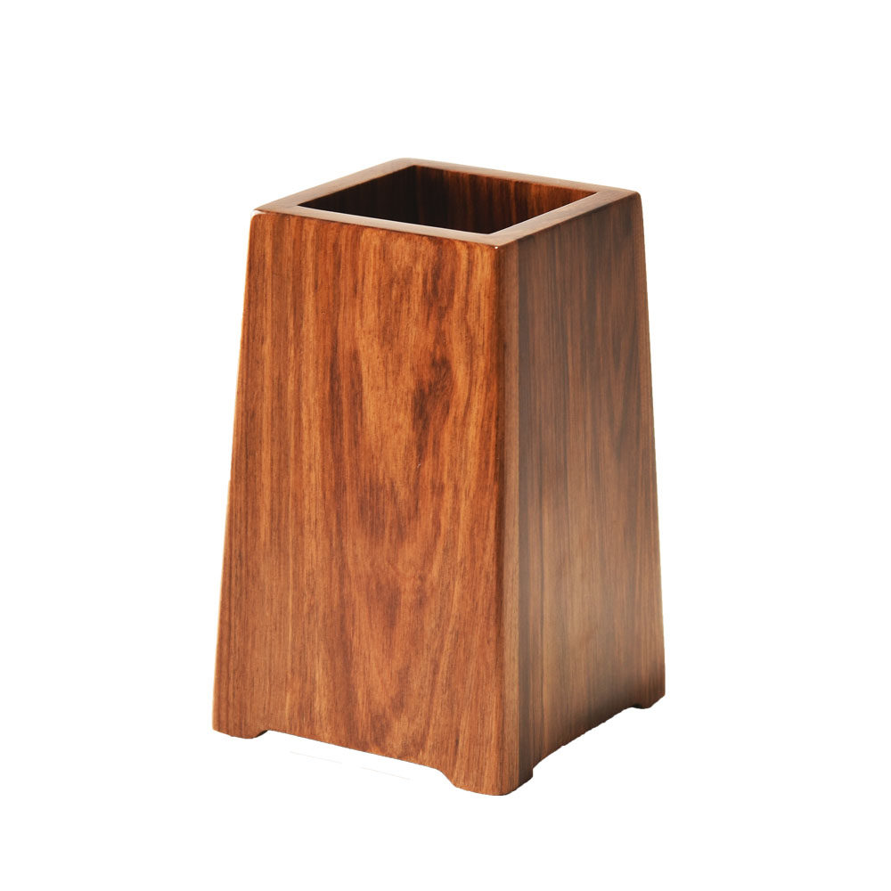 收纳笔筒檀木抒写书房文房四宝毛笔母款木子筒黑笔筒