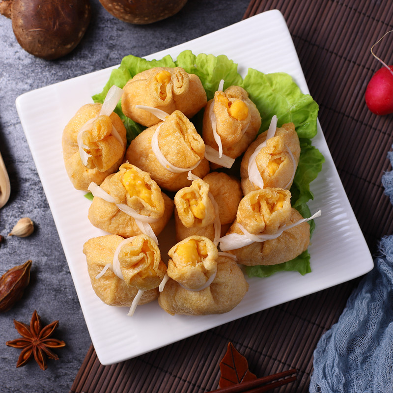 鱼籽福袋蟹黄鱼籽福包鱼籽包关东煮火锅丸子新鲜冷冻食材包邮240g