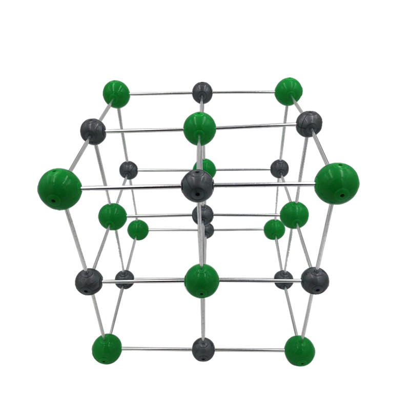 氯化钠晶体结构模型铝合金棍组装好nacl晶胞型号教学仪器