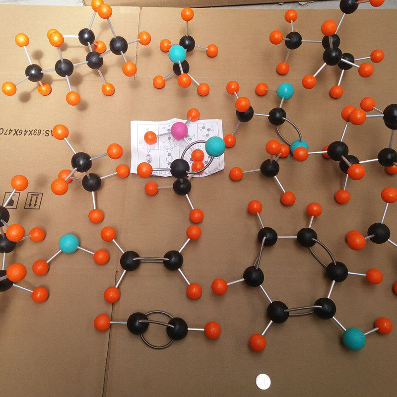 有机分子超大型分子球棍模型(演示用)直径40mm型号dxqg(15)甲烷乙烯