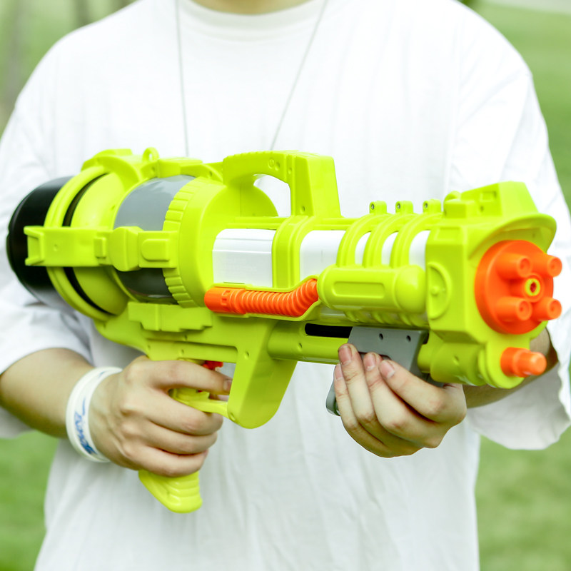 儿童戏水背包水枪抽拉式打水仗神器滋水枪大容量高压男女孩喷水枪