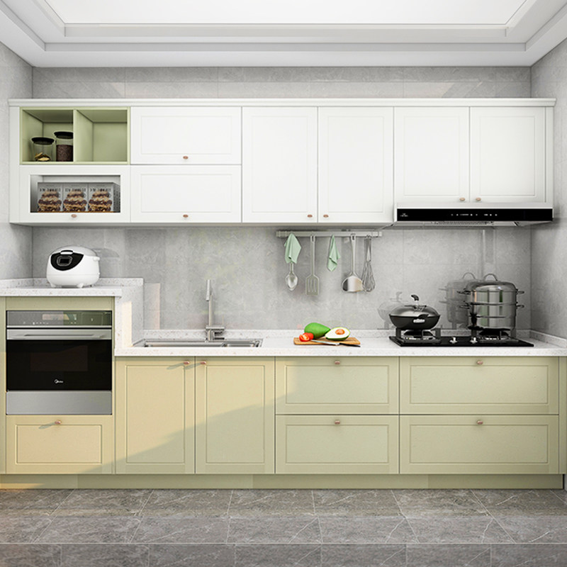 全友全屋定制整体橱柜定制开放式小户户型经济型厨房定做整体厨柜