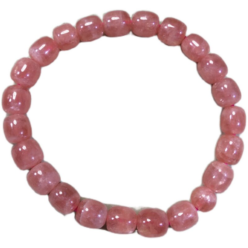 阿根廷国石天然红纹石水晶彩宝桶女款手链手链