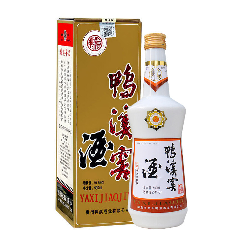 贵州鸭溪窖酒54度精品铁盖浓香香型500ml整箱白酒