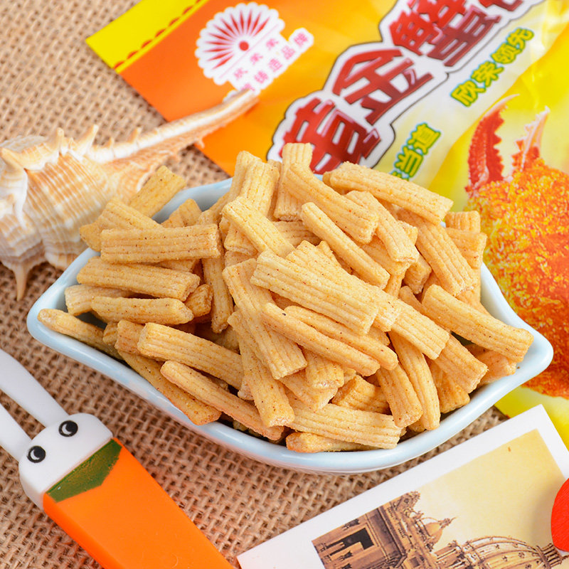 零食欣荣黄金蟹钳8090童年网红校园5毛怀旧膨化食品