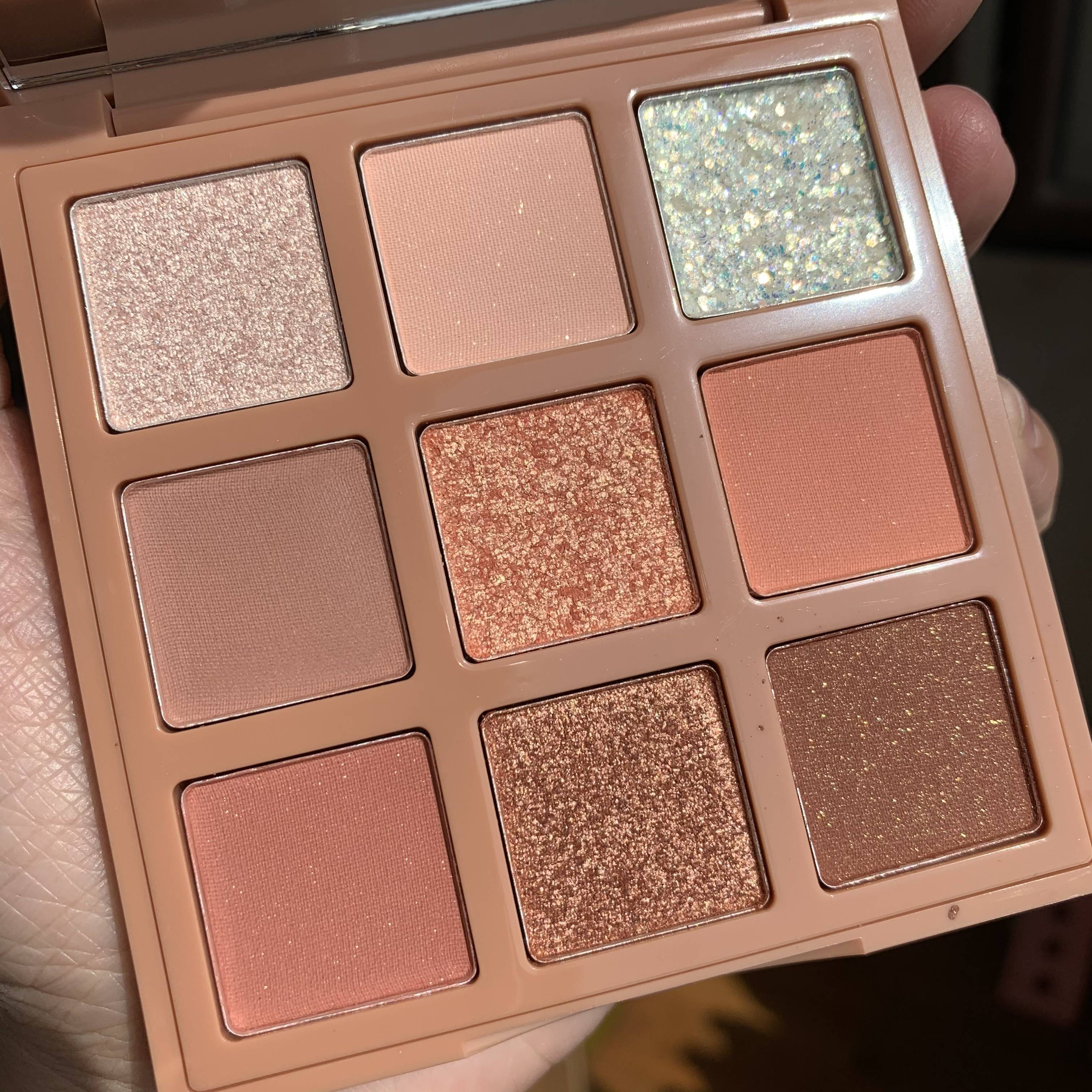 gogotales戈戈舞限量刺绣9色眼影立体闪粉油画桃红眼影