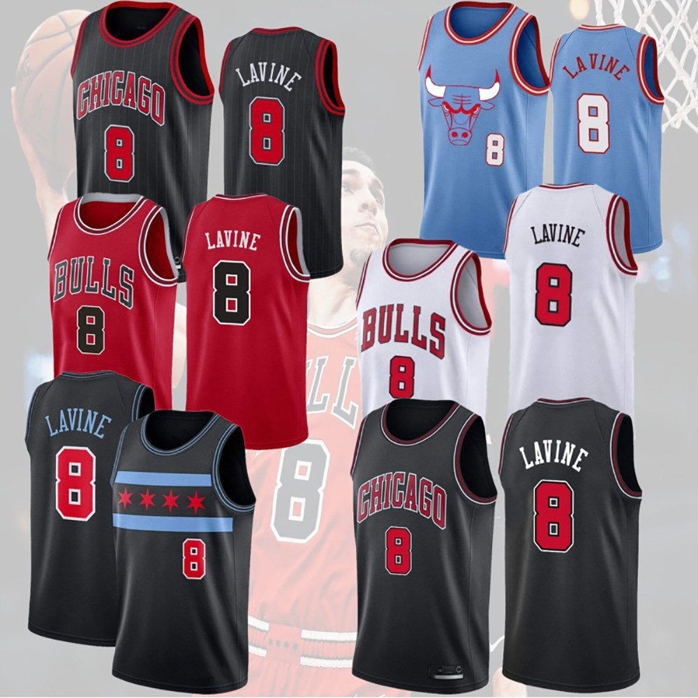 芝加哥背心篮球黑白版红城市lavine球衣公牛文球衣篮球服