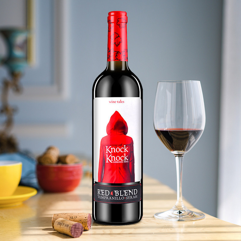 单瓶装买一送一 奥兰小红帽红酒原瓶进口小红帽干红葡萄酒