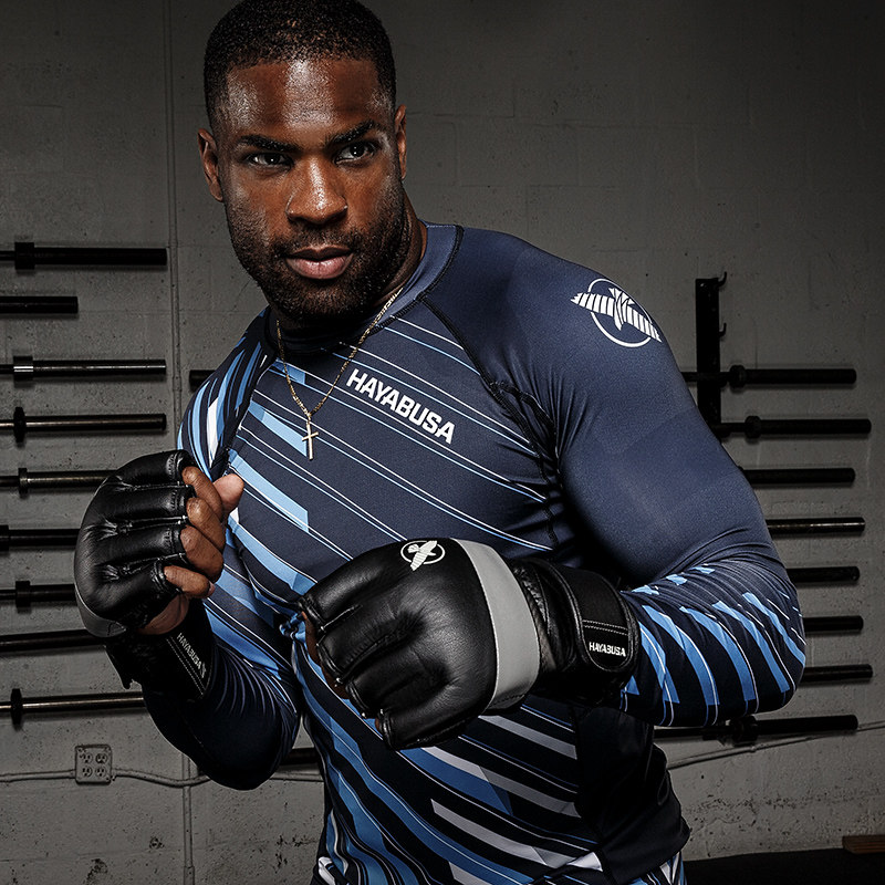 hayabusa隼分指拳击手套mma拳套ufc分指拳套半指手套漏指五指拳套