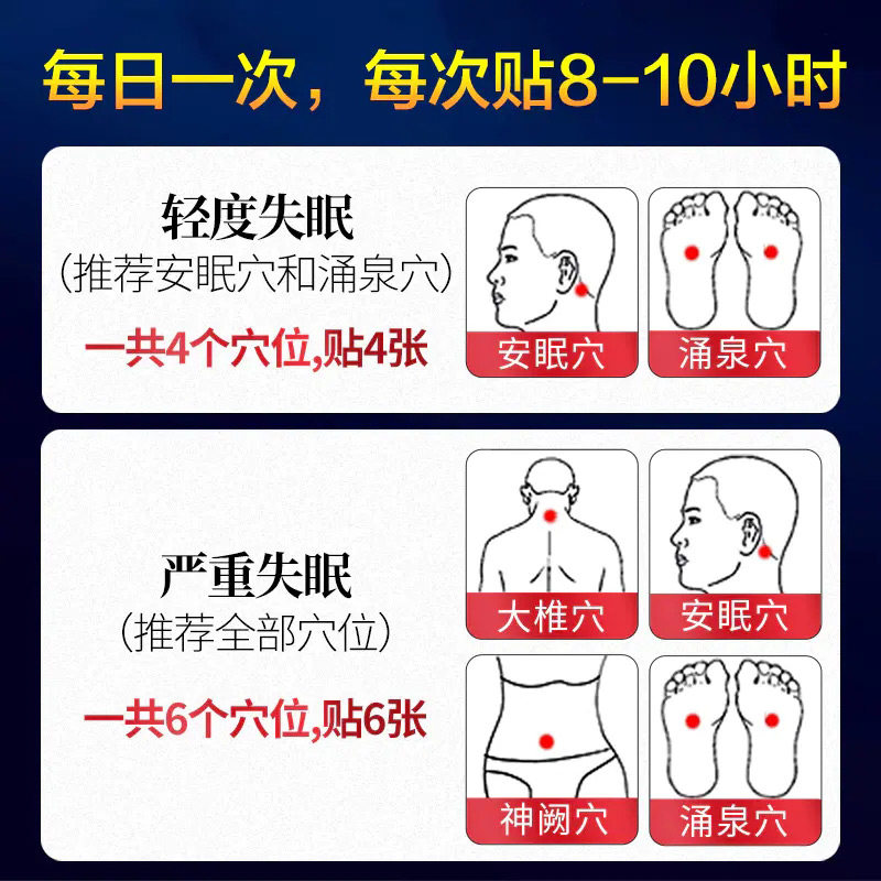 失眠正品妙丹堂改善神器助眠医用冷敷敷贴膏药贴器械