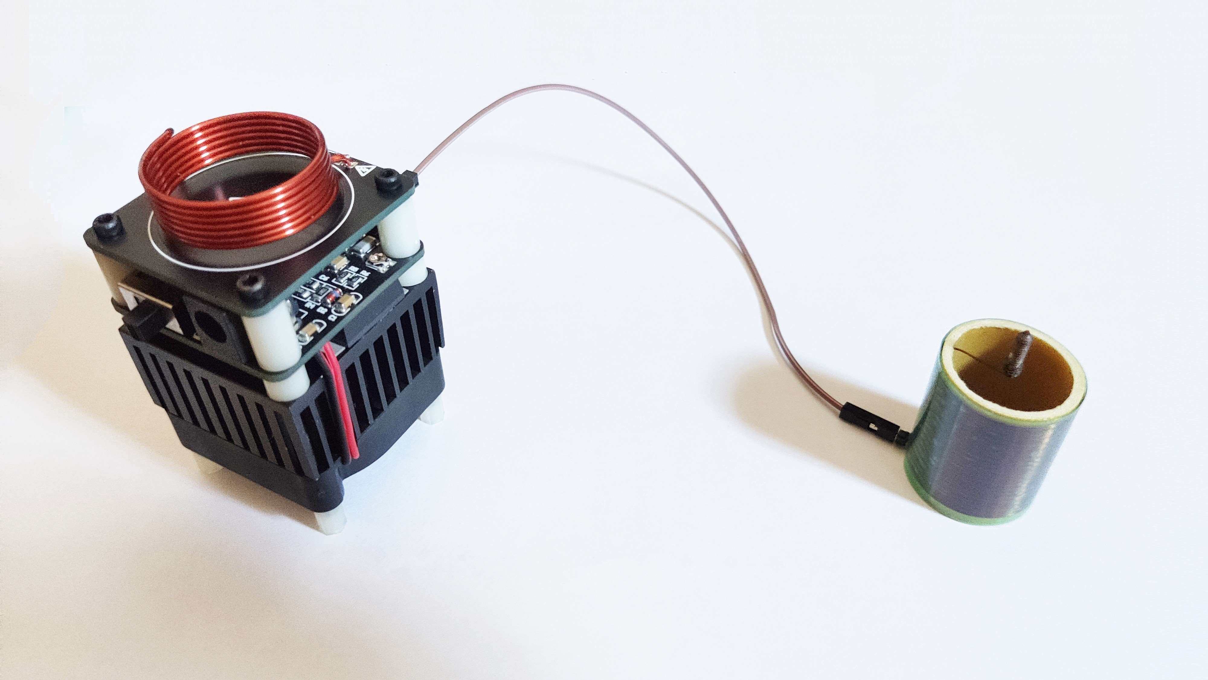 特斯拉线圈hfsstc电子蜡烛高频等离子火焰教学演示线圈