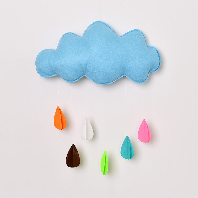 儿童帐篷装饰云朵雨滴爱心挂件吊饰空中吊饰