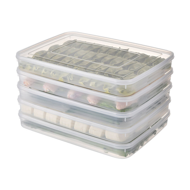 Dumpling box frozen dumplings multi-layer egg storage box refrigerator preservation food quick-frozen box dumplings chaotic tray home Dumpling box frozen dumplings multi-layer egg storage box refrigerator preservation food quick-frozen box dumplings chaotic tray home