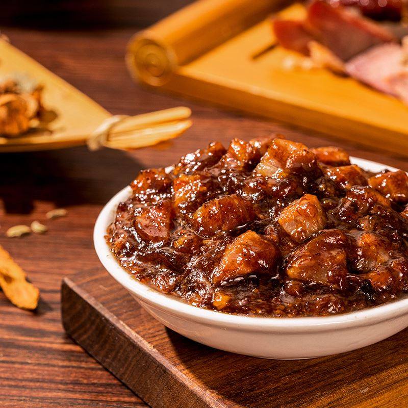 2022新货广州酒家叉烧馅料500g蜜汁叉烧酥广式点心猪肉酱小笼包子