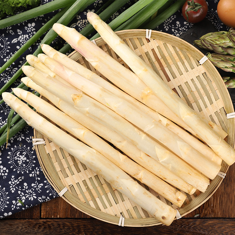 鲜嫩新鲜头茬自产农场3斤多汁春生白芦笋新白笋芦笋