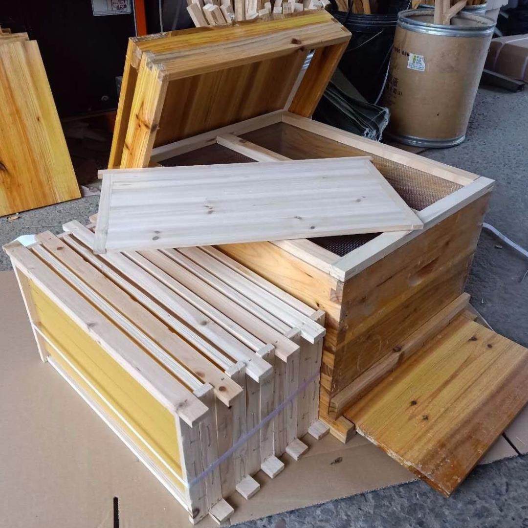 活底蜂箱全套煮蜡蜂箱工具方便清理中蜂十框箱全套养蜂工具包邮活