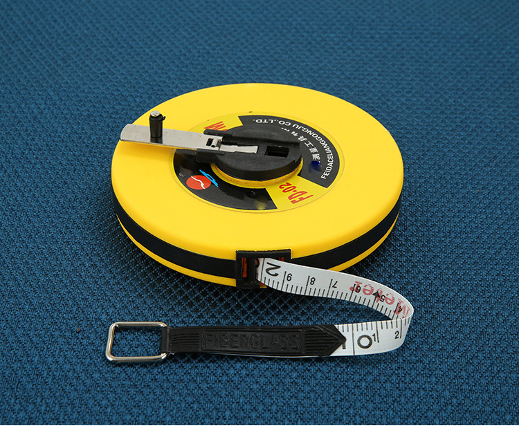 卷尺工程长工皮钢防水家用耐用纤维皮尺量尺卷尺