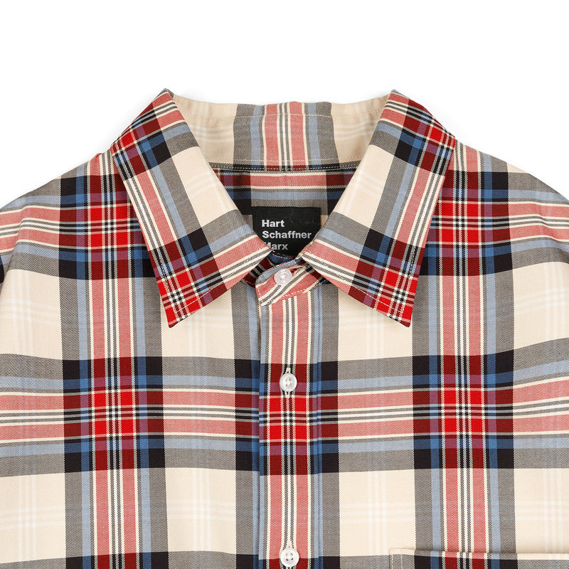 哈特马克斯hsm男士春夏新款时尚休闲宽松透气纯棉衬衫