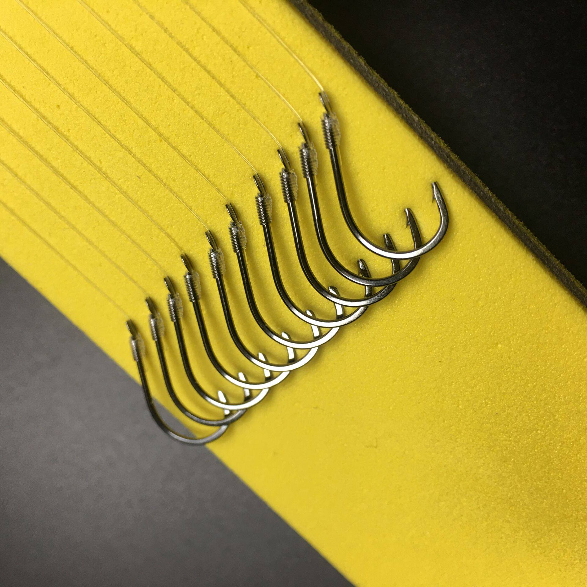 鱼钩千又绑好缠绕线双细条歪嘴朝天天钩散装鱼钩