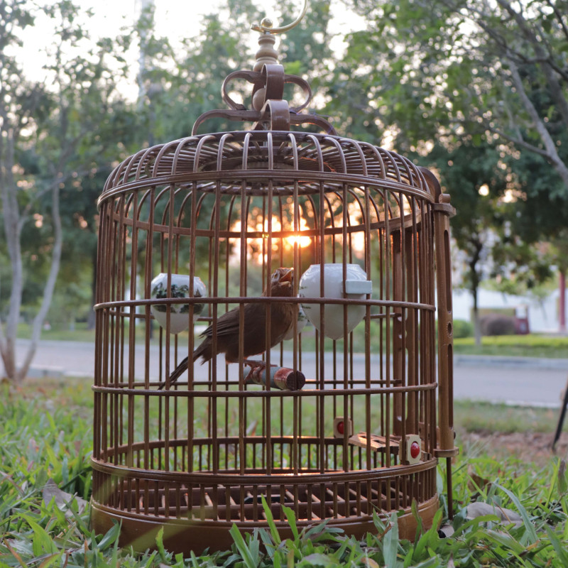 鸟笼画眉竹制画眉鸟贵州凯里鹦鹉生头手工大号鸟笼