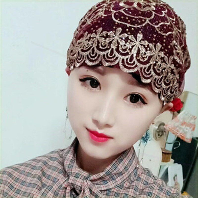 穆斯林套头休闲纱巾帽子时尚回族女士帽子