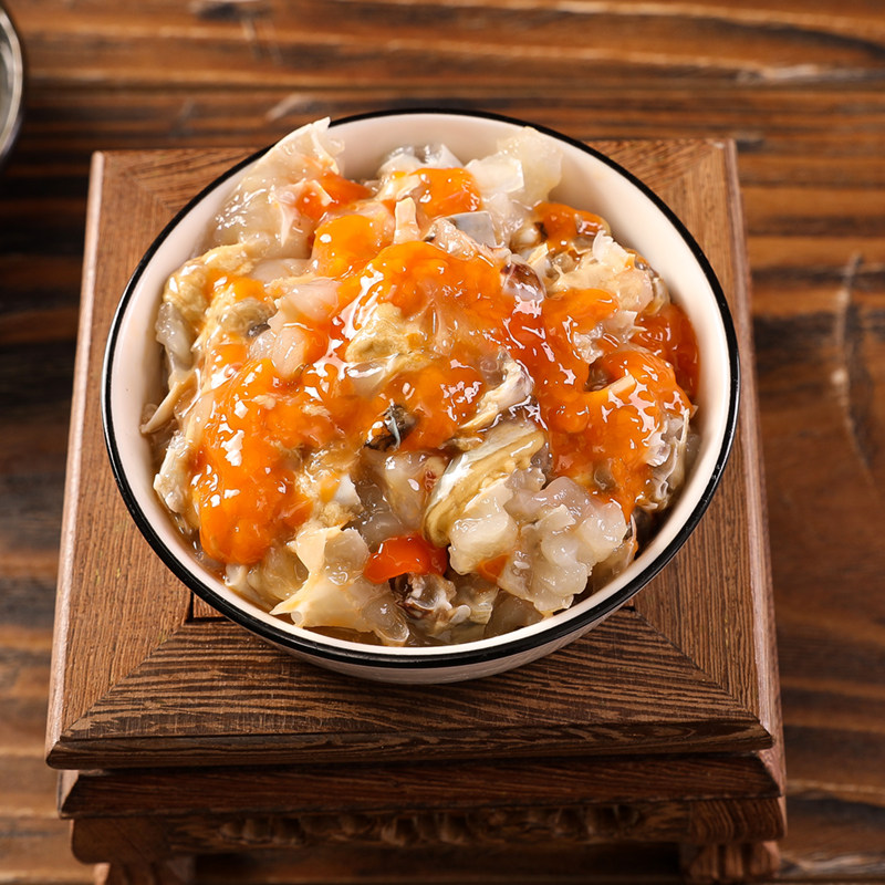 红膏蟹糊蟹酱即食醉蟹呛蟹咸蟹炝蟹宁波特产蟹类制品