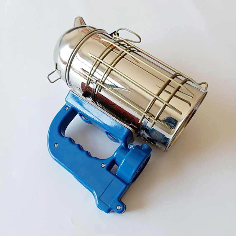 蜂具电动喷烟器新款圆头不锈钢熏烟器熏蜂驱赶蜜蜂取蜜专用工具