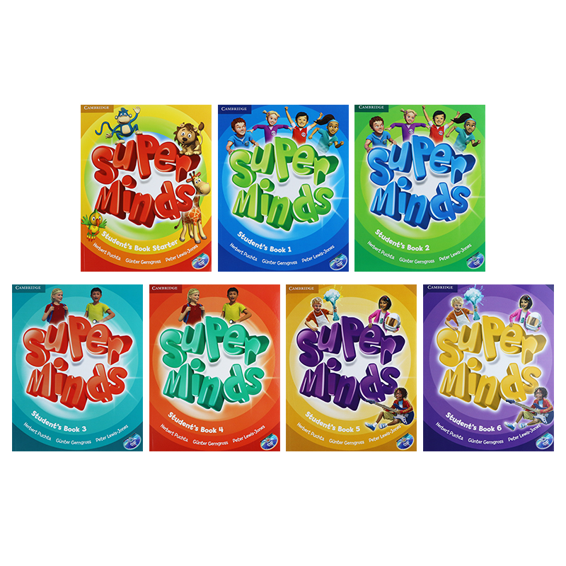 原版进口剑桥少儿英语教材superminds英音版6级别主课本带dvdrom