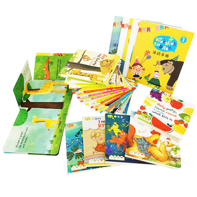 绘本闪亮英语blink儿童点读单词板书纸板故事儿童读物原版书