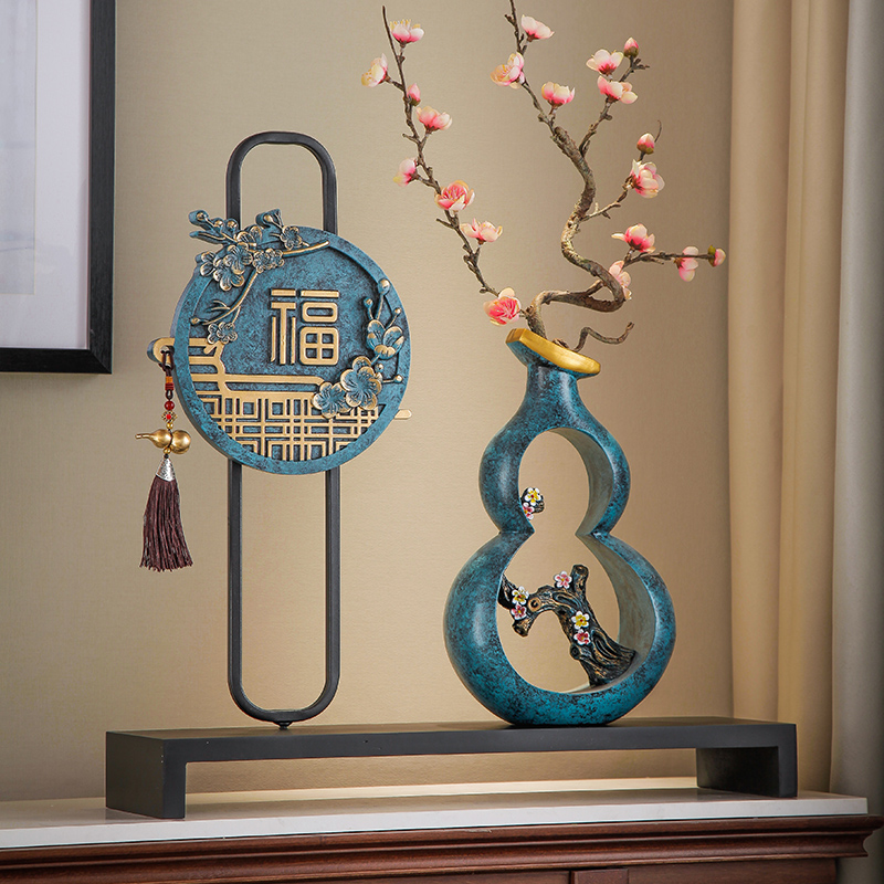 新中式摆设中国礼品新居乔迁摆件禅意茶室复古摆件