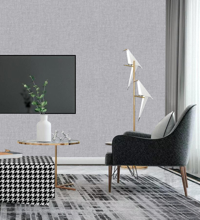 现代简约墙布自粘无缝全屋客厅背景墙高档北欧欧风墙布