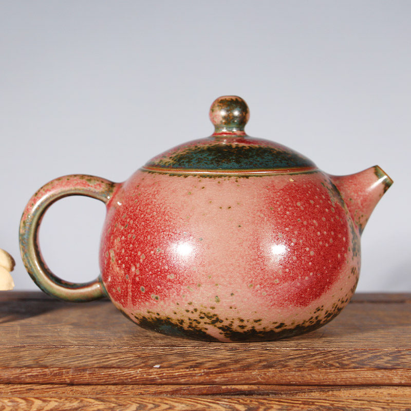 茶壶钧瓷西施签款炭烧手大师俊才陈俊才泡茶养生茶壶