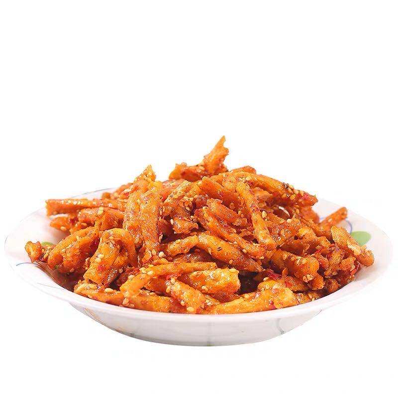 001抢网红抖音零食小吃香辣素虾条