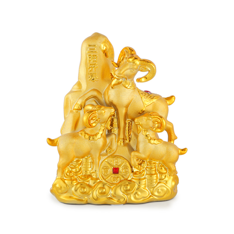三羊开泰客厅家居装饰招财镇摆件三阳开泰吉祥物生肖羊陶瓷礼品摆件