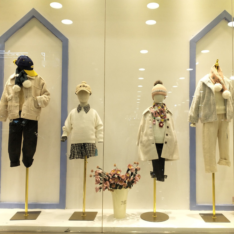 模特儿童道具半身橱窗展示架全身男女童装小孩服装模特