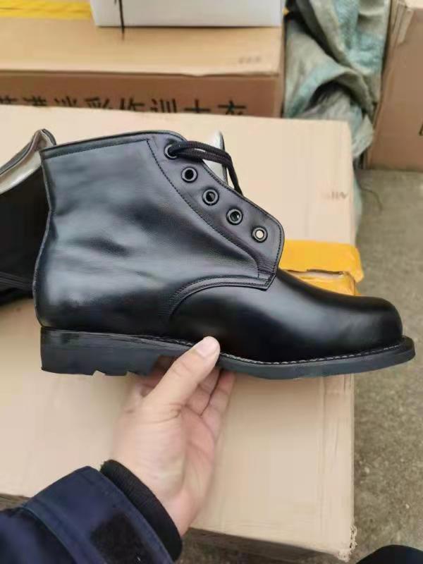 正品87舰艇羊毛皮鞋高腰毛皮鞋真皮高帮保暖棉皮鞋棉靴男毛靴