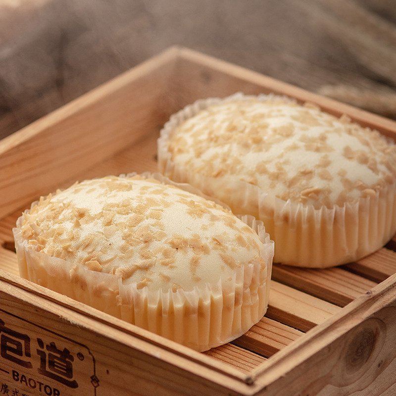 包道点心燕麦香蒸蛋糕儿童广州早餐速冻包装 食品营养茶点6个装