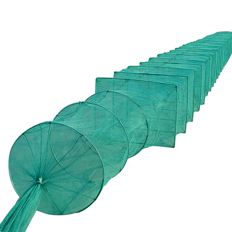 鱼网1030米特大号捕鱼抓鱼折叠虾笼捕虾不出渔网鱼网