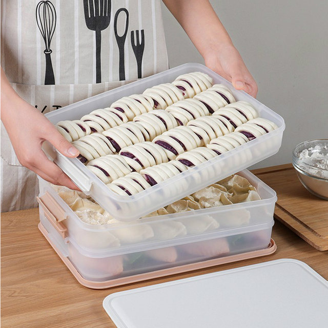 Dumpling Box Frozen Dumpling Multi-layer Household Kitchen Quick Frozen Dumpling Storage Box Refrigerator Dedicated Frozen Egg Storage Box Dumpling Box Frozen Dumpling Multi-layer Household Kitchen Quick Frozen Dumpling Storage Box Refrigerator Dedicated Frozen Egg Storage Box