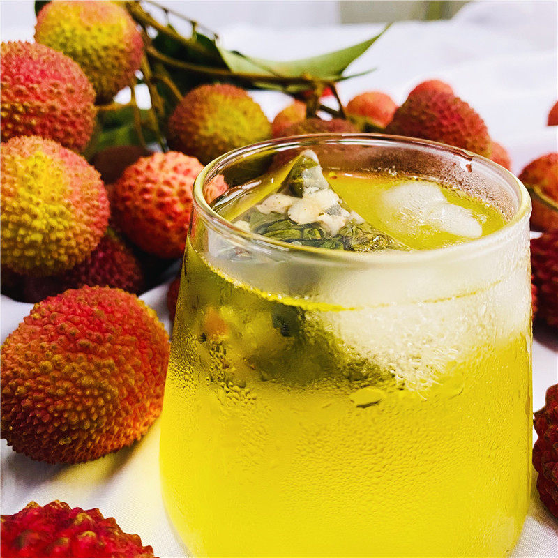 大叔饭米粒荔枝乌龙茶不含糖水果茶泡茶15包大盒代用