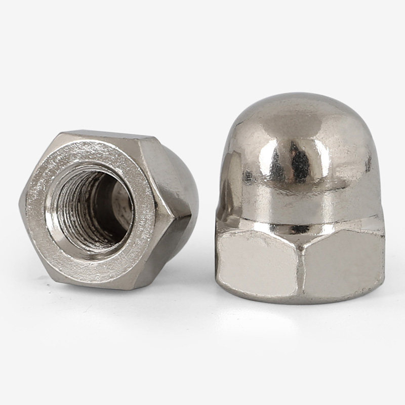 螺丝帽盖圆头盖形螺母镀镍盖母盖型盖帽装饰黑色m3m4m5m6m8m10m12