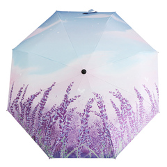 油画小清新雨伞女小巧便携五折叠晴雨两用遮阳防晒防紫外线太阳伞价格比较