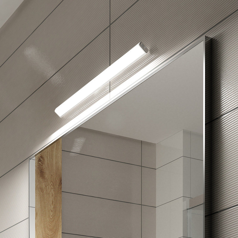 充电式led镜前灯卫生间厕所浴室打孔布线化妆人体镜前灯