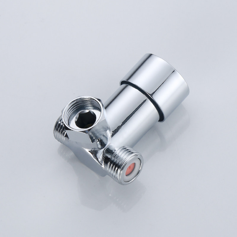 冷热混水洗手盆热水器小厨宝配件三通二进一出水龙头角阀