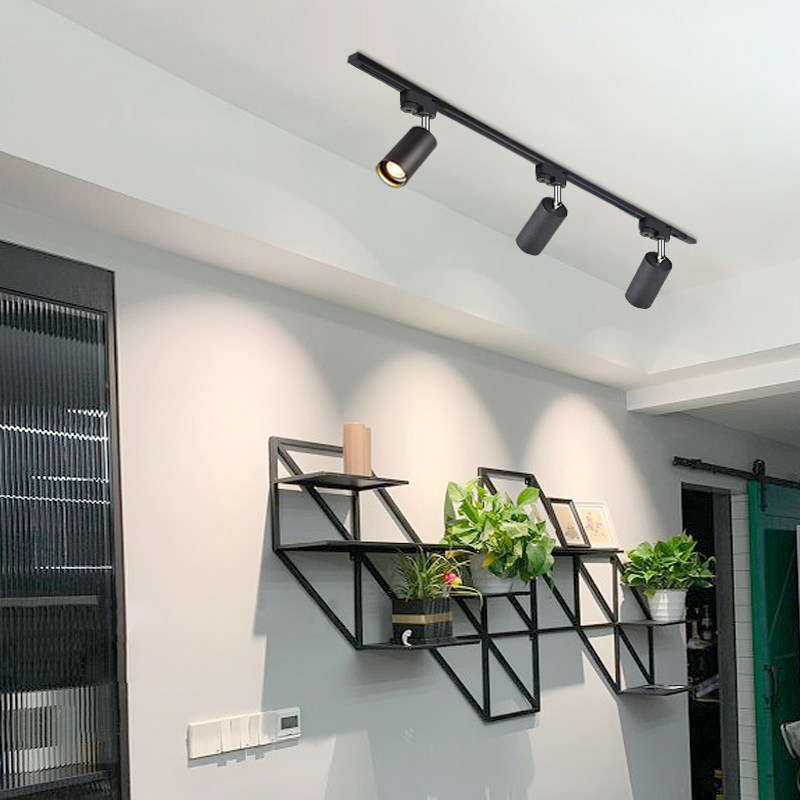 轨道滑轨射灯led导轨家用北欧现代创意客厅射灯