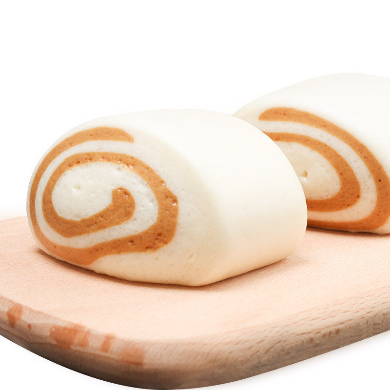【信华食品_双色馒头70g*8个】馒头点心儿童营养早餐馒头红糖馒头