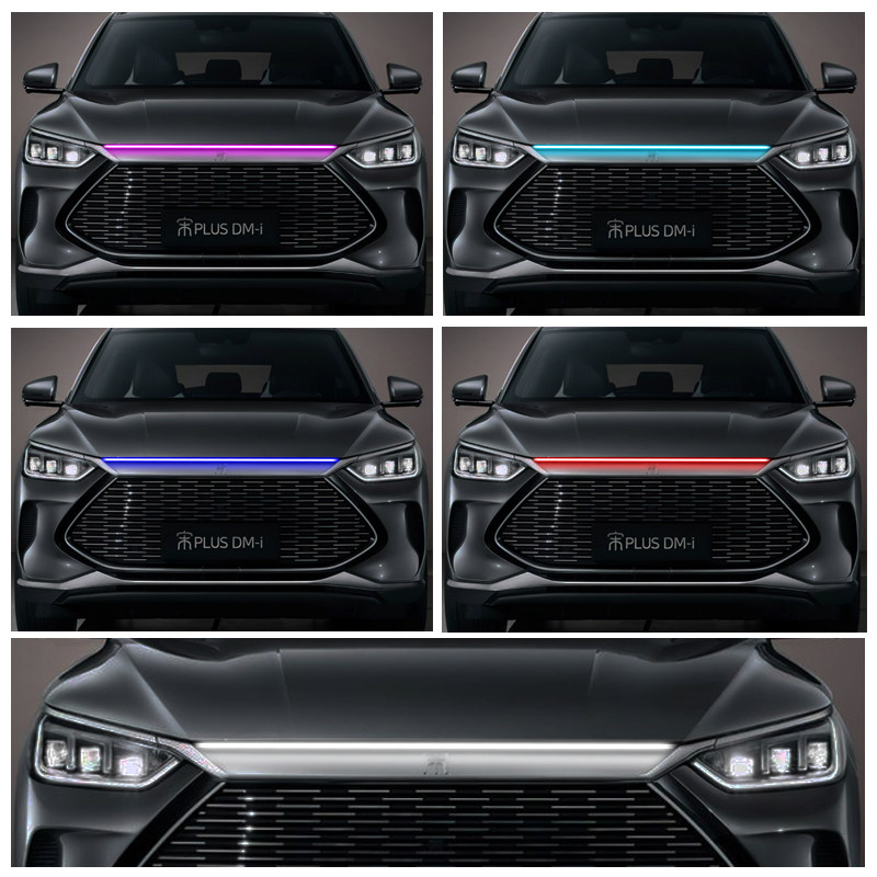 比亚迪宋plus宋pro贯穿中网灯氛围灯外观改装饰配件专用汽车用品